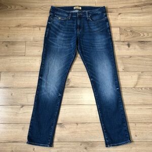 Men’s Guess Brit Rocker Slim Tapered Blue Denim Jeans size 33